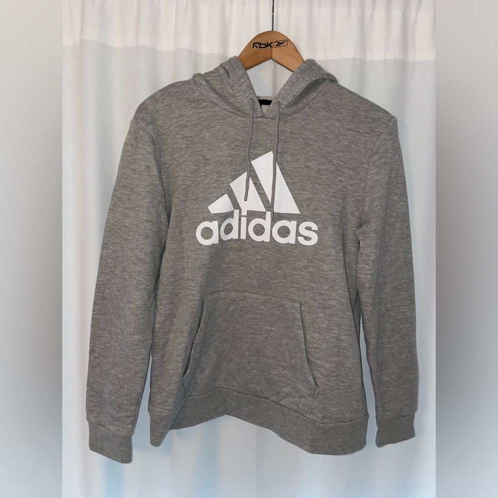 Adidas golf gray hoodie sweatshirt women’s M medium pockets long sleeve hood - Picture 1 of 3